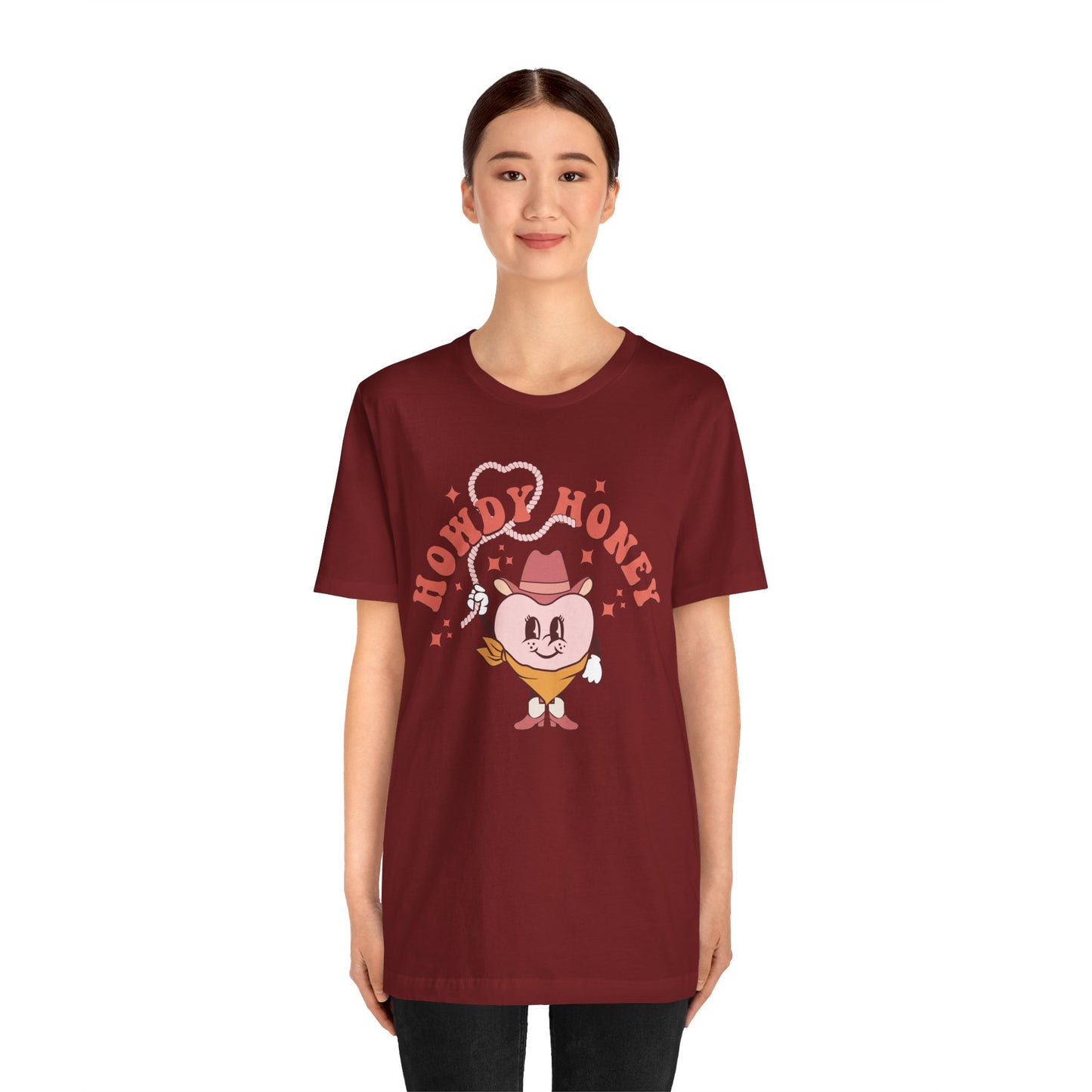 Valentine's Day T-shirt, Howdy Honey Cowboy Cowgirl Heart Holiday Shirt, Valentine Day Tee, Women's Men's Gender Neutral Holiday T-shirt Tee