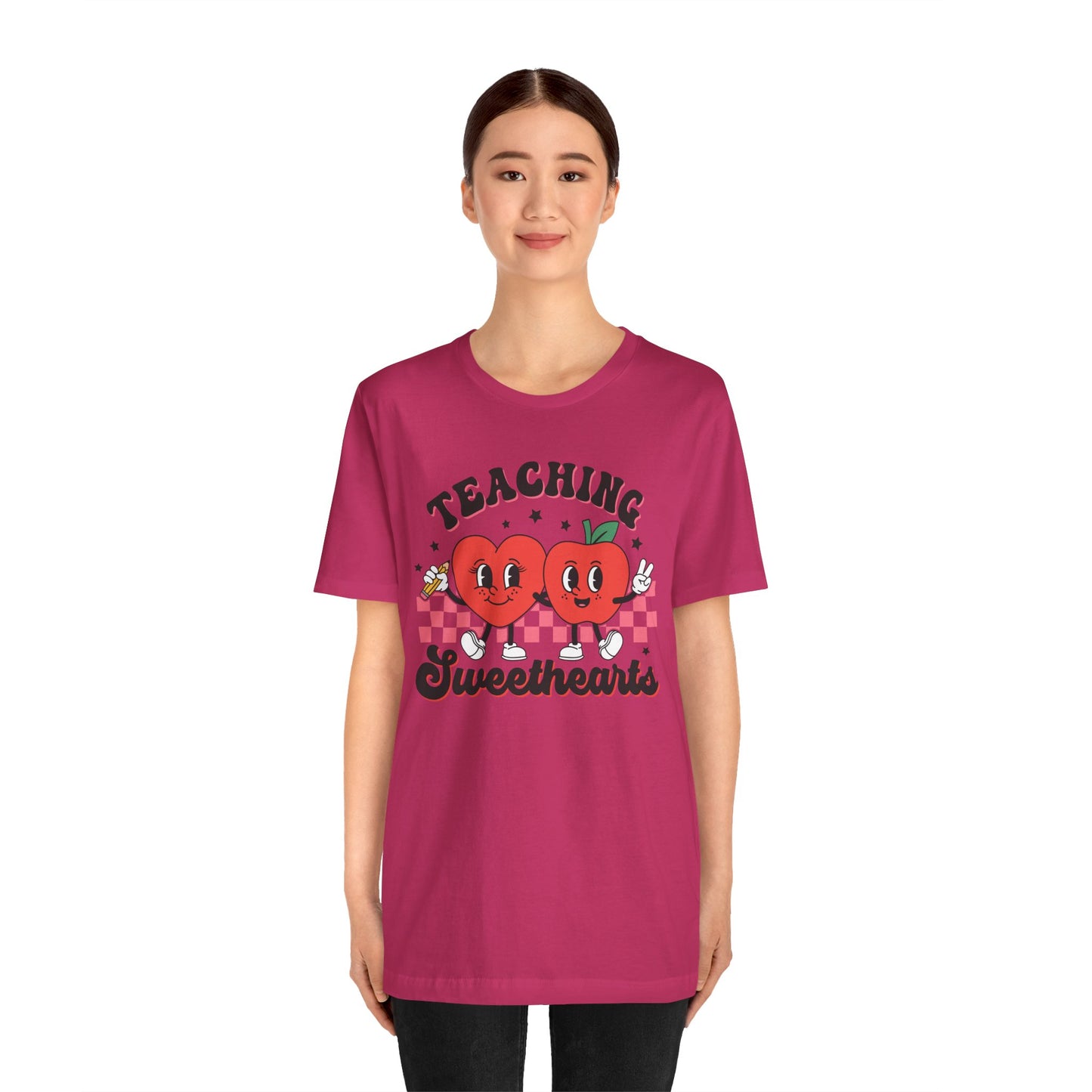 Valentine's Day T-shirt, Teaching Sweethearts Holiday Shirt, Teacher Professor Educator Valentine Day Tee, Women's Men's Holiday T-shirt Tee