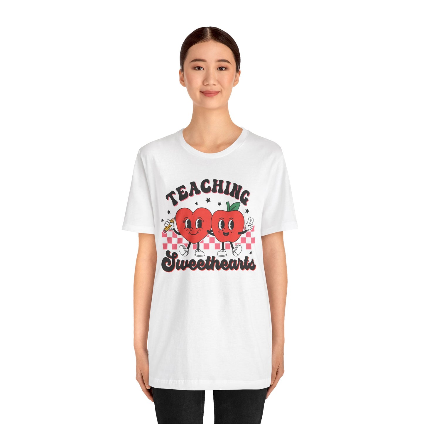 Valentine's Day T-shirt, Teaching Sweethearts Holiday Shirt, Teacher Professor Educator Valentine Day Tee, Women's Men's Holiday T-shirt Tee
