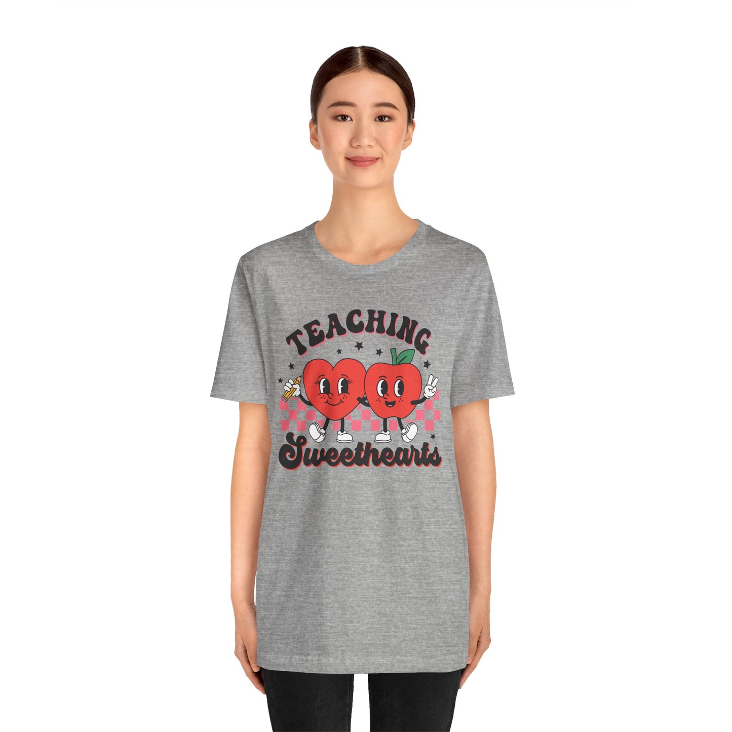 Valentine's Day T-shirt, Teaching Sweethearts Holiday Shirt, Teacher Professor Educator Valentine Day Tee, Women's Men's Holiday T-shirt Tee