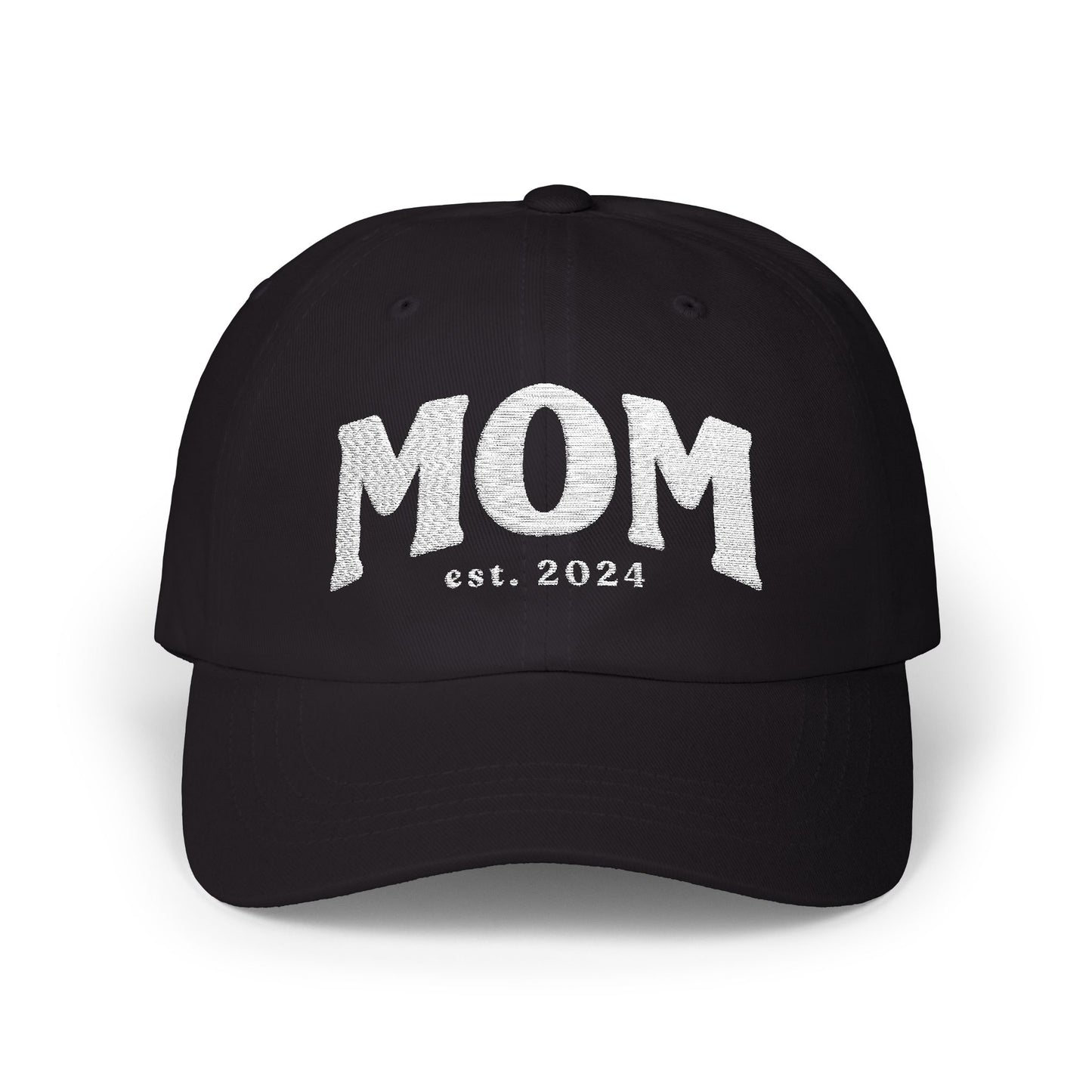 Mom Est. 2025 Classic Baseball Hat, Classic Dad Cap, Custom Gift Idea, Personalized Hat