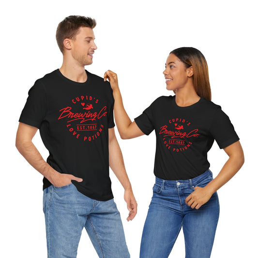 Valentine's Day T-shirt, Cupid Brewing Co. Holiday Shirt, Brewery Valentine Day Tee, Women's Men's Gender Neutral Holiday T-shirt Tee