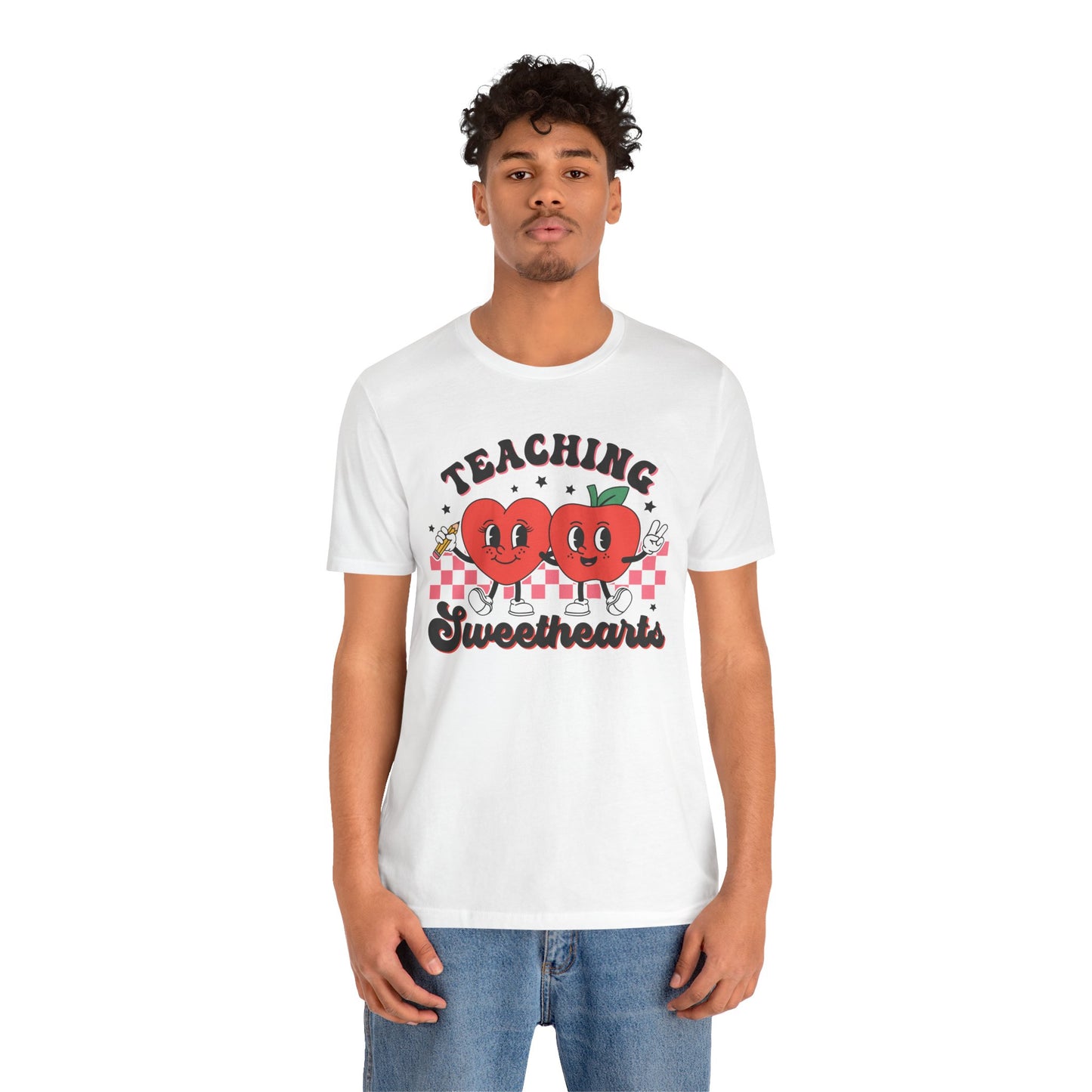 Valentine's Day T-shirt, Teaching Sweethearts Holiday Shirt, Teacher Professor Educator Valentine Day Tee, Women's Men's Holiday T-shirt Tee