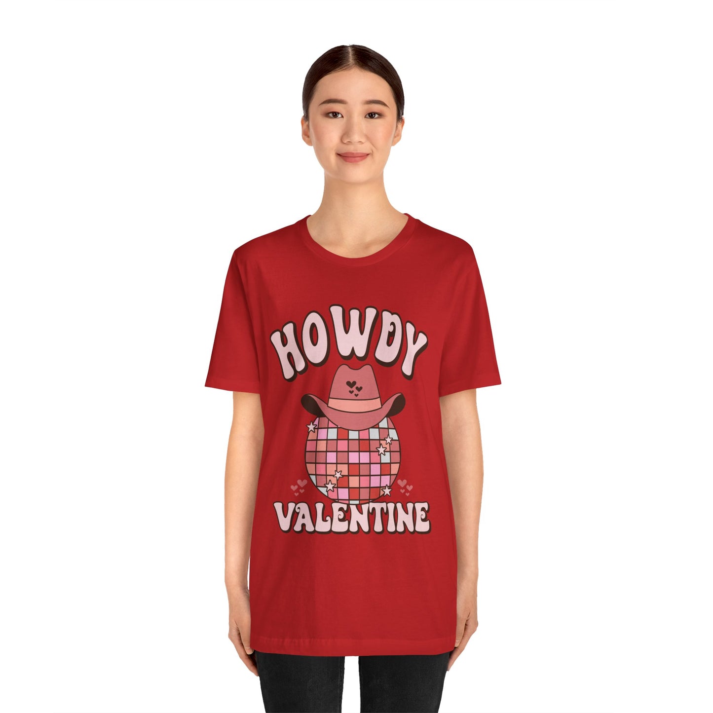 Valentine's Day T-shirt, Howdy Valentine Cowboy Cowgirl Holiday Shirt, Valentine Day Tee, Women's Men's Gender Neutral Holiday T-shirt Tee