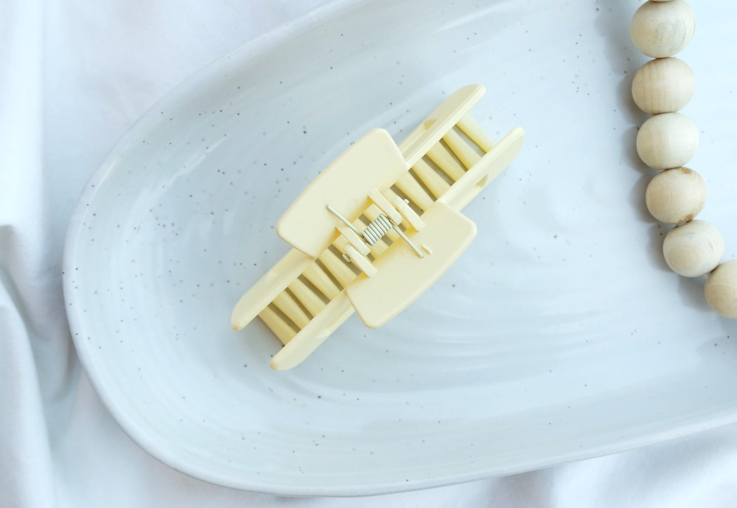 Rectangle Cut-Out Matte Hair Clip