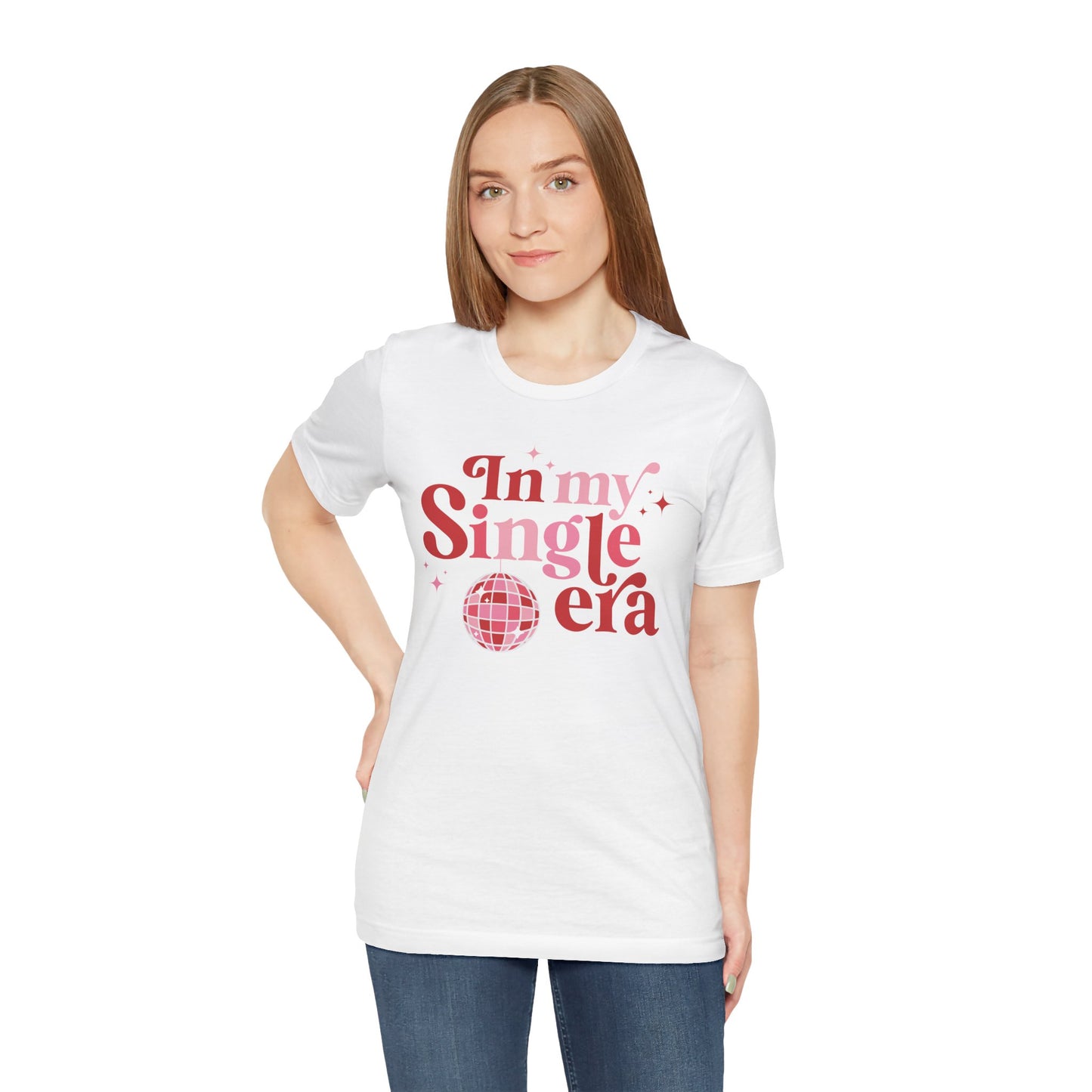 Valentine's Day T-shirt,  In My Single Era Holiday Shirt, Single Era Valentine Day Tee, Women's Men's Single Era Holiday T-shirt Tee