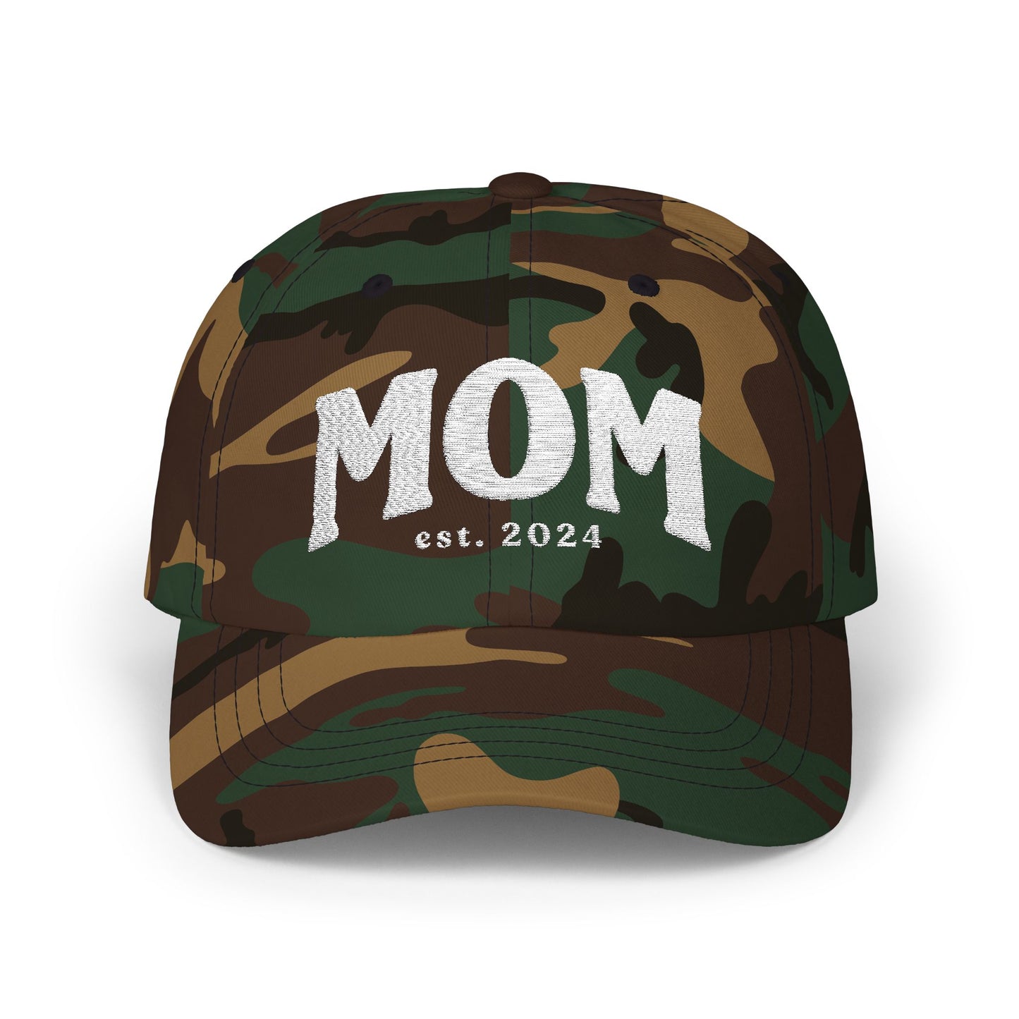 Mom Est. 2025 Classic Baseball Hat, Classic Dad Cap, Custom Gift Idea, Personalized Hat