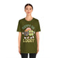 St Patricks Day Happy Go Lucky Pot of Gold Shamrock Rockin' Cotton Tshirt, Everybody Adult Sizes Shamrock St Patricks Day Tee Shirt Tshirt