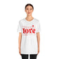 Valentine's Day T-shirt,  Love Heart Valentine's Holiday Shirt, Nurse Teacher Mama Dad Valentine Day Tee, Women's Men's Holiday T-shirt Tee