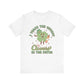 St Patricks Day I Teach The Cutest Clovers In The Patch Shamrock Cotton Tshirt, Everybody Teacher Clover Shamrock Tee Shirt Tshirt