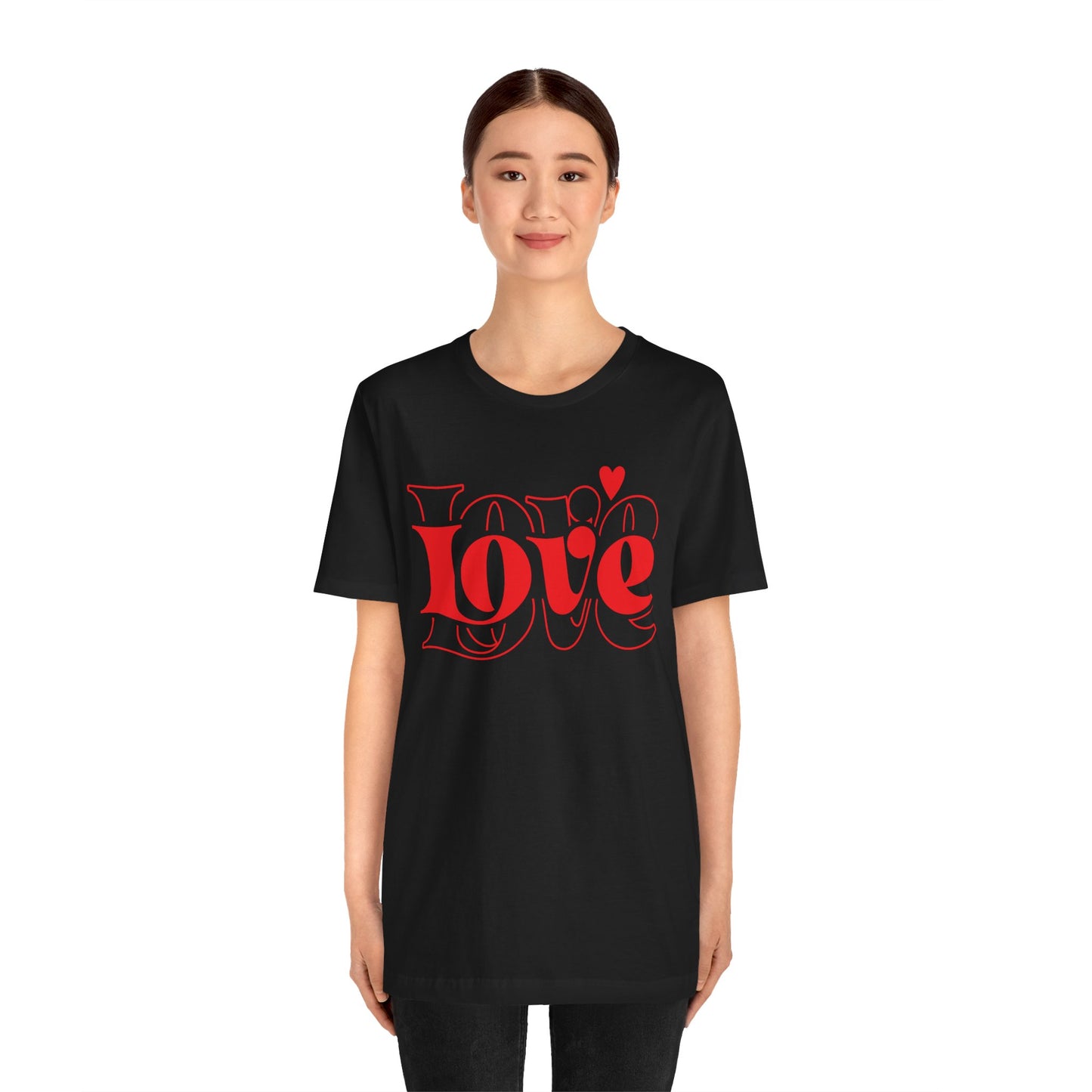 Valentine's Day T-shirt,  Love Heart Valentine's Holiday Shirt, Nurse Teacher Mama Dad Valentine Day Tee, Women's Men's Holiday T-shirt Tee