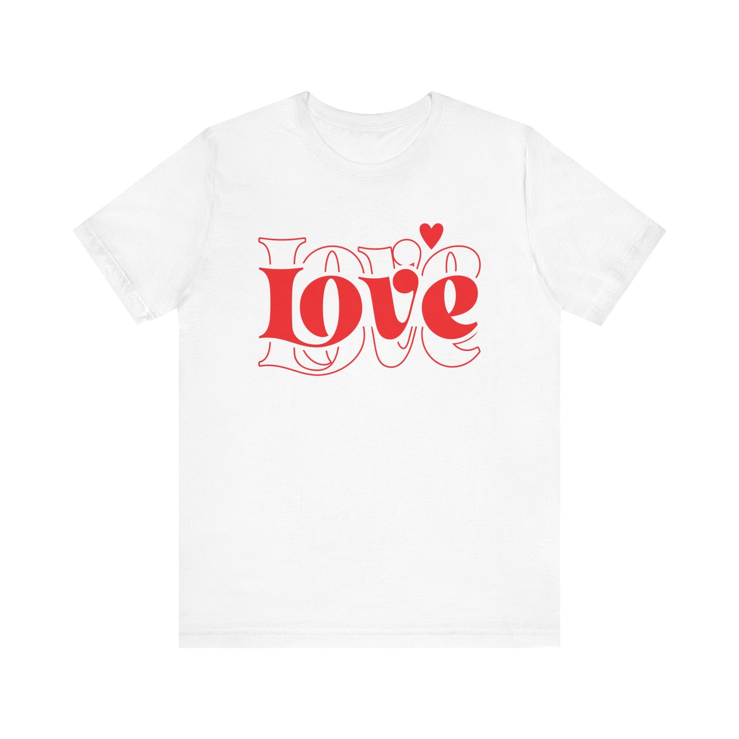 Valentine's Day T-shirt,  Love Heart Valentine's Holiday Shirt, Nurse Teacher Mama Dad Valentine Day Tee, Women's Men's Holiday T-shirt Tee