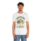 St Patricks Day Happy Go Lucky Pot of Gold Shamrock Rockin' Cotton Tshirt, Everybody Adult Sizes Shamrock St Patricks Day Tee Shirt Tshirt