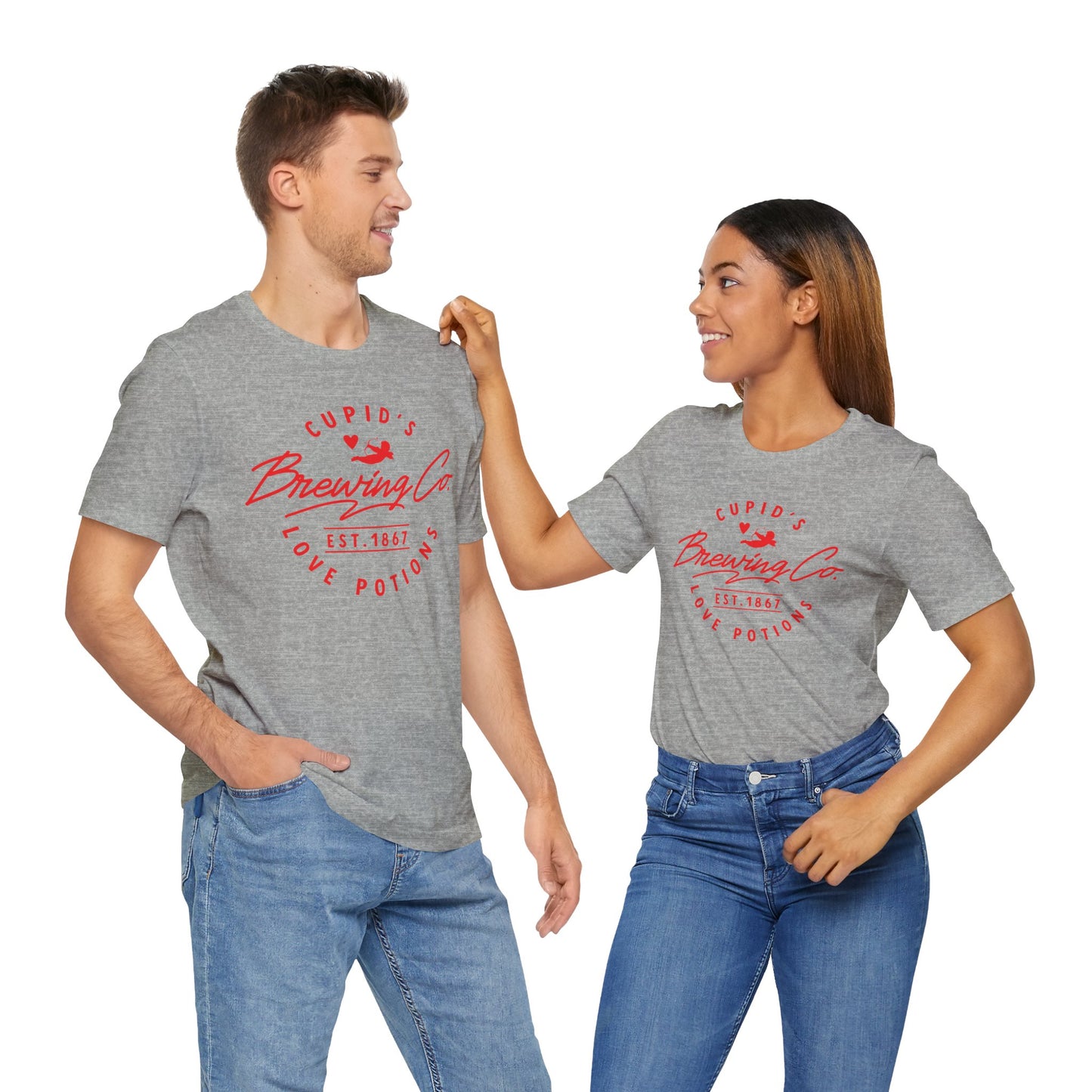 Valentine's Day T-shirt,  Cupid Brewing Co. Holiday Shirt, Brewery Valentine Day Tee, Women's Men's Gender Neutral Holiday T-shirt Tee