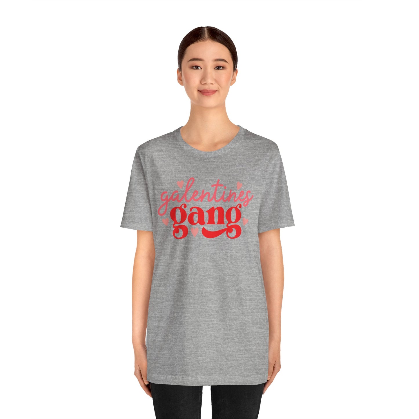 Valentine's Day T-shirt,  Galentine's Gang Holiday Shirt, Girlfriends Sisters Wives Teacher Valentine Day Tee, Women's Holiday T-shirt Tee