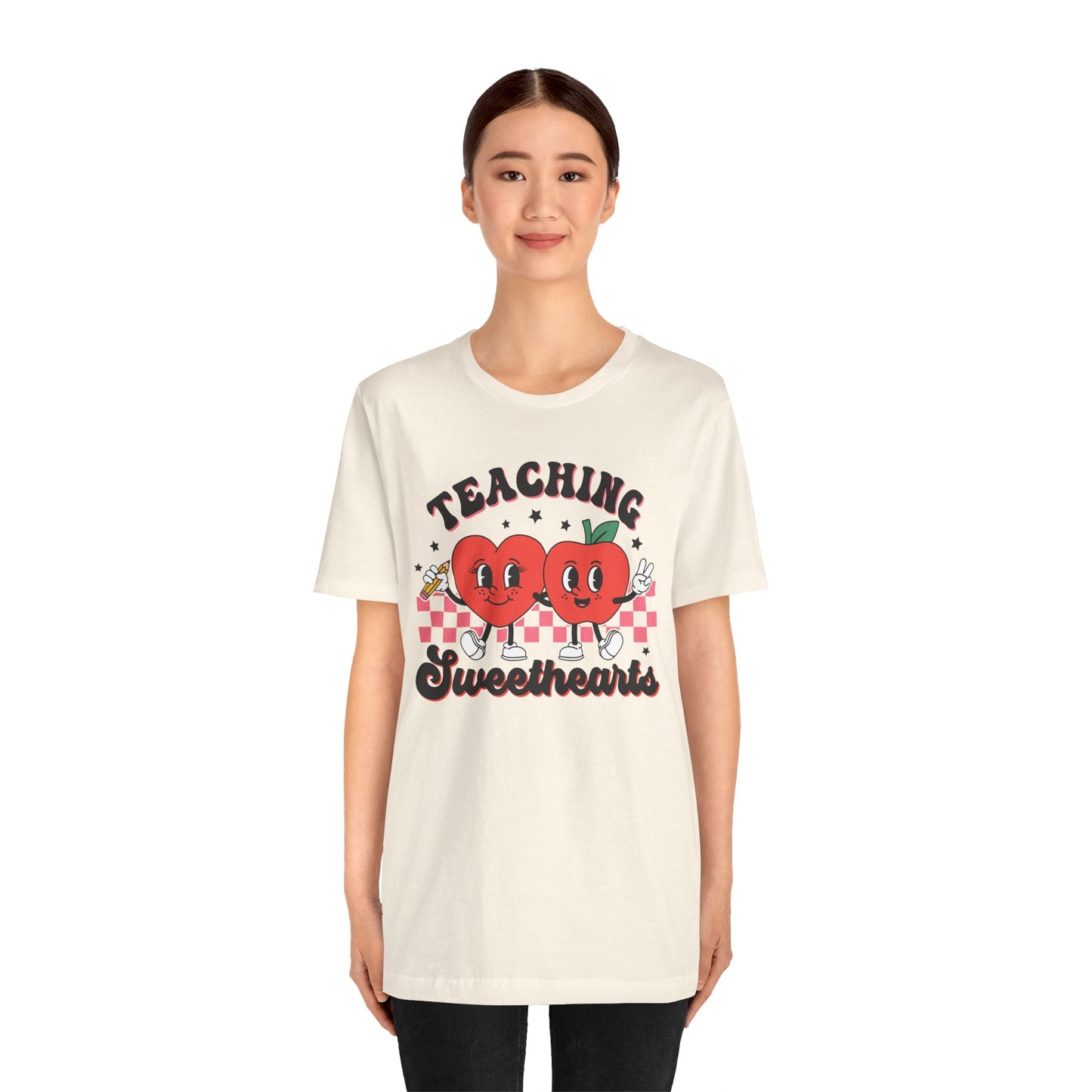 Valentine's Day T-shirt, Teaching Sweethearts Holiday Shirt, Teacher Professor Educator Valentine Day Tee, Women's Men's Holiday T-shirt Tee