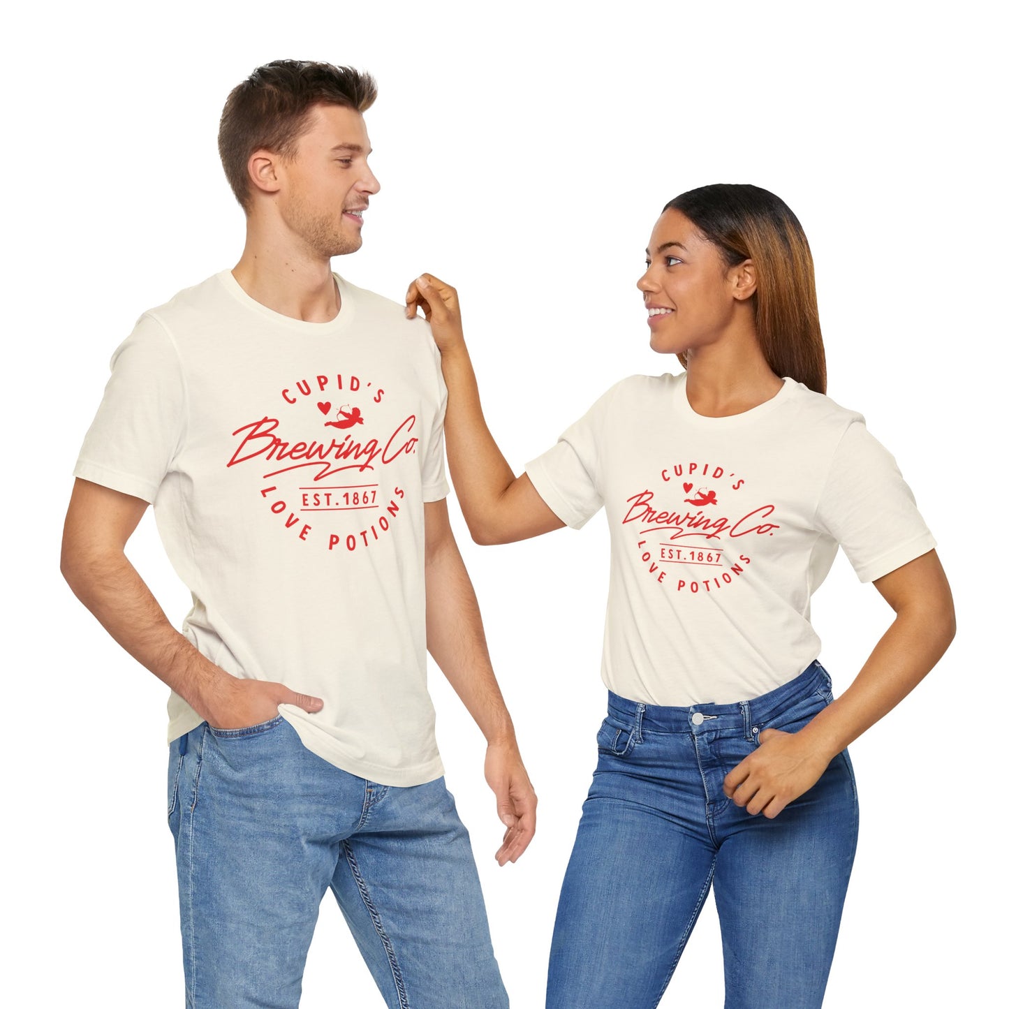 Valentine's Day T-shirt,  Cupid Brewing Co. Holiday Shirt, Brewery Valentine Day Tee, Women's Men's Gender Neutral Holiday T-shirt Tee