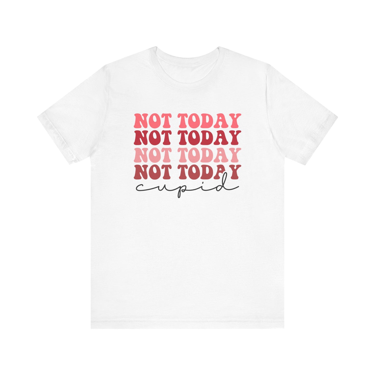 Valentine's Day Tshirt, Not Today Cupid Holiday Shirt, V-Day Tee, Women's Mens Holiday TShirt Tee