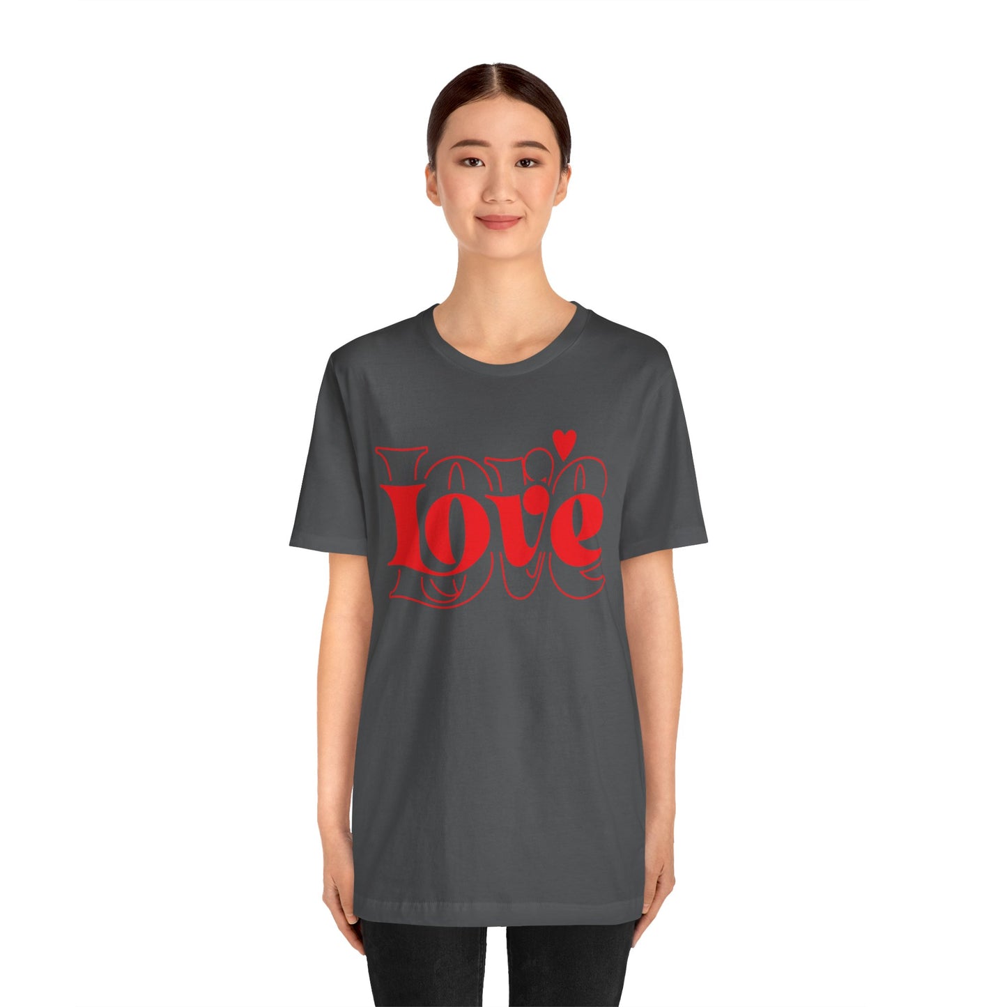 Valentine's Day T-shirt,  Love Heart Valentine's Holiday Shirt, Nurse Teacher Mama Dad Valentine Day Tee, Women's Men's Holiday T-shirt Tee