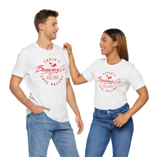 Valentine's Day T-shirt,  Cupid Brewing Co. Holiday Shirt, Brewery Valentine Day Tee, Women's Men's Gender Neutral Holiday T-shirt Tee