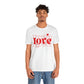 Valentine's Day T-shirt,  Love Heart Valentine's Holiday Shirt, Nurse Teacher Mama Dad Valentine Day Tee, Women's Men's Holiday T-shirt Tee