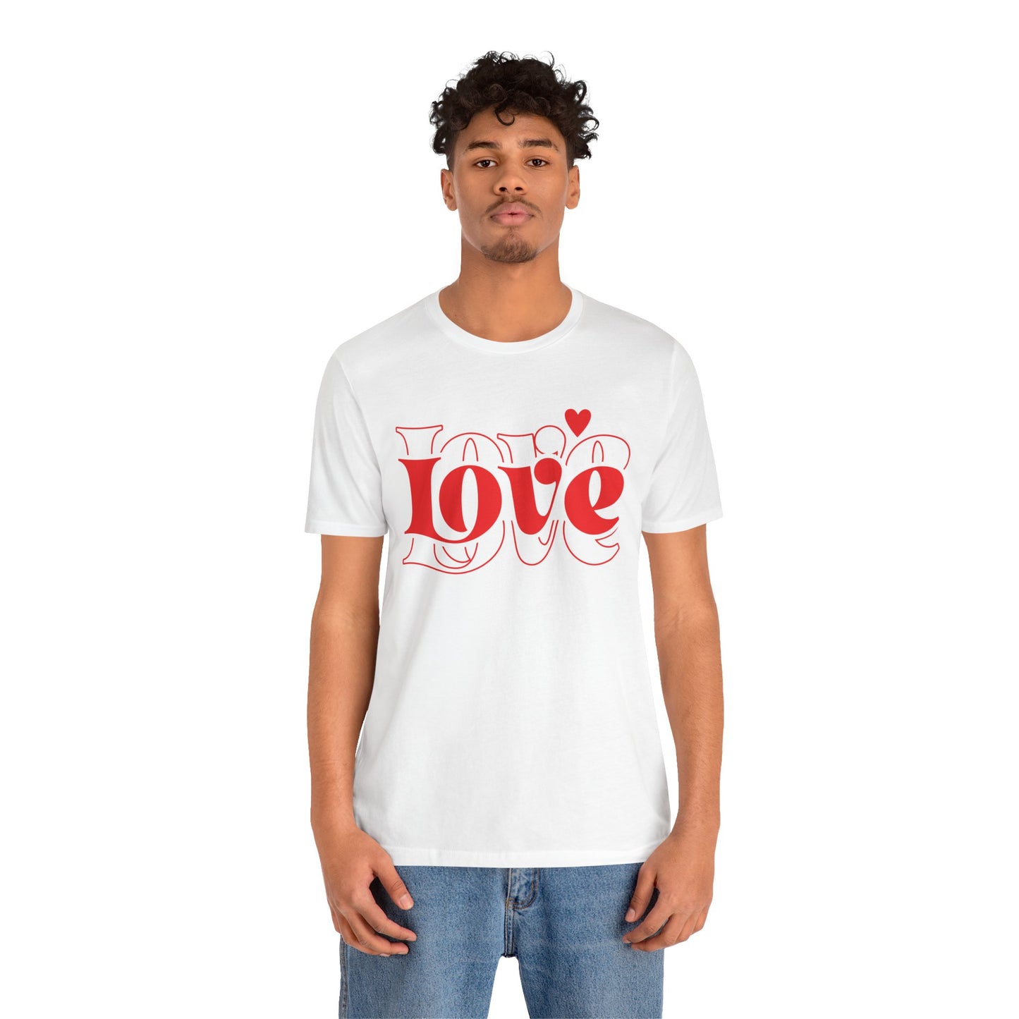 Valentine's Day T-shirt,  Love Heart Valentine's Holiday Shirt, Nurse Teacher Mama Dad Valentine Day Tee, Women's Men's Holiday T-shirt Tee