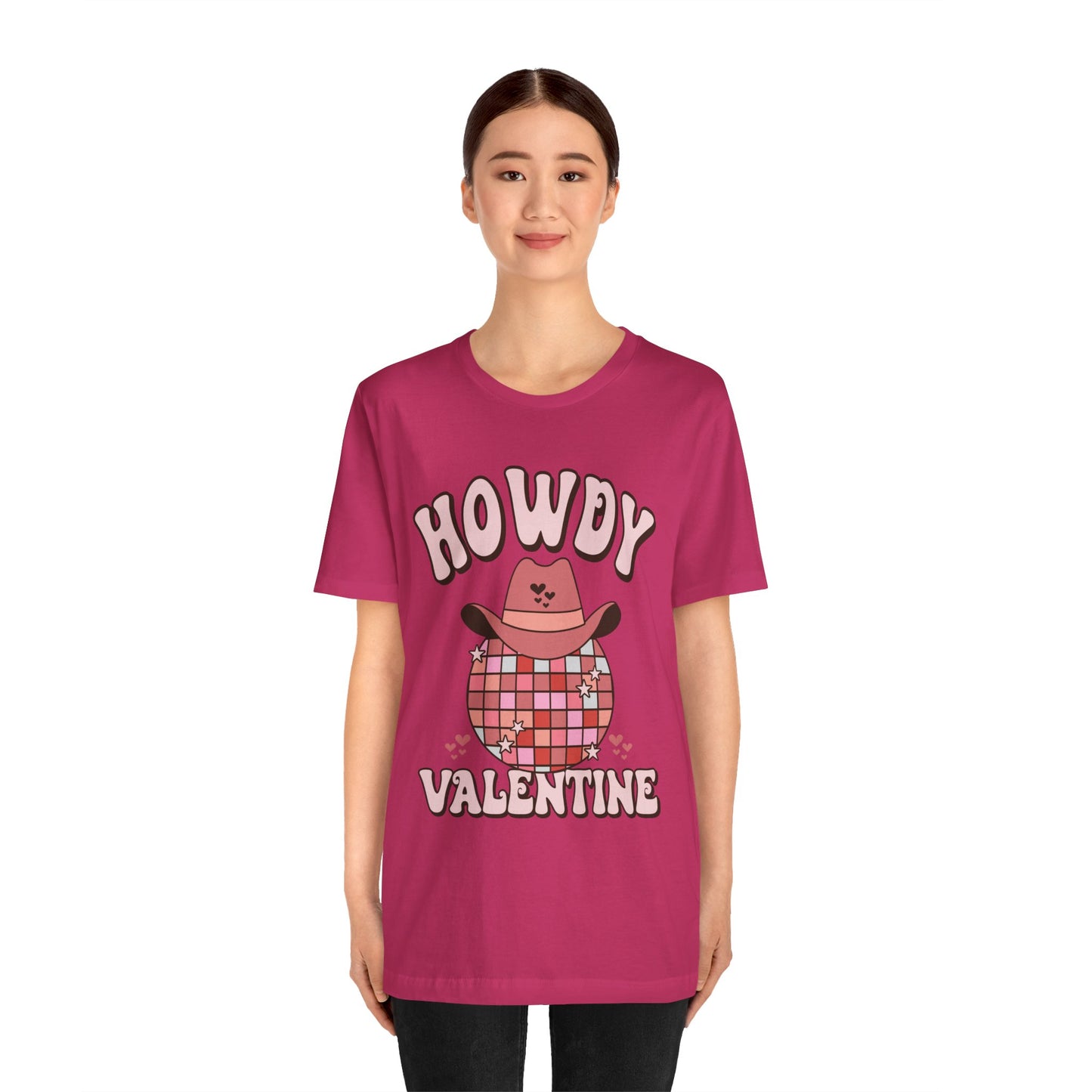 Valentine's Day T-shirt, Howdy Valentine Cowboy Cowgirl Holiday Shirt, Valentine Day Tee, Women's Men's Gender Neutral Holiday T-shirt Tee