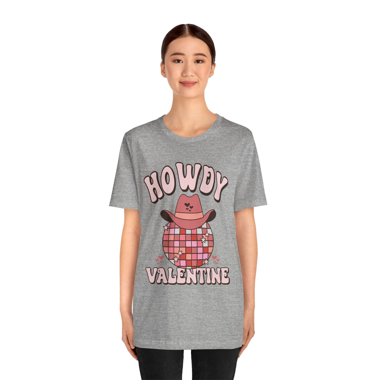 Valentine's Day T-shirt, Howdy Valentine Cowboy Cowgirl Holiday Shirt, Valentine Day Tee, Women's Men's Gender Neutral Holiday T-shirt Tee