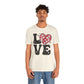 Valentine's Day T-shirt,  Love Disco Ball Holiday Shirt, Love Disco Heart Valentine Day Tee, Women's Men's Valentine's Holiday T-shirt Tee