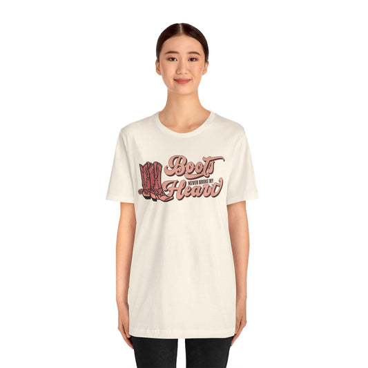 Valentine's Day T-shirt, Boots Never Broke My Heart Cow Holiday Shirt, Valentine Day Tee, Women's Men's Gender Neutral Holiday T-shirt Tee