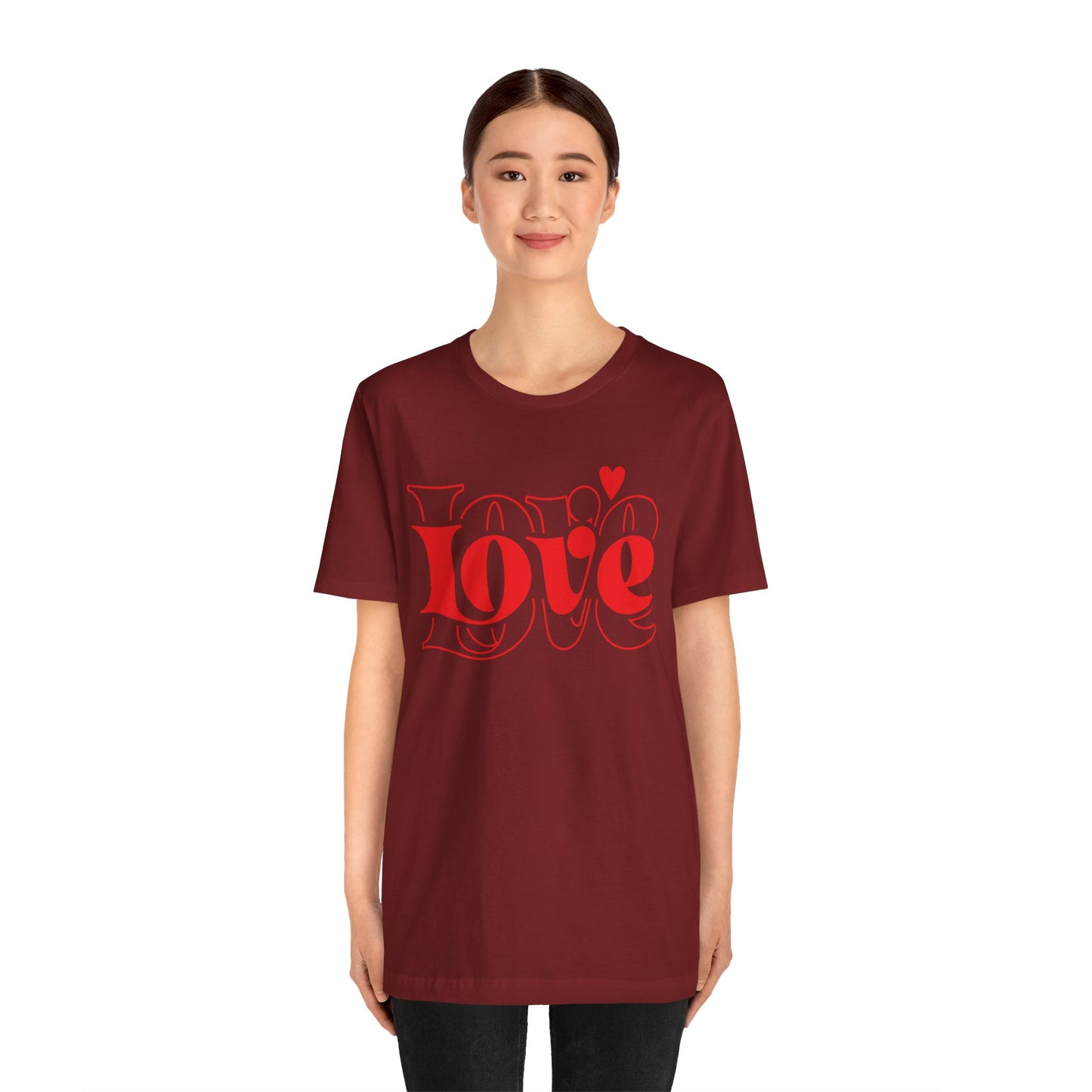 Valentine's Day T-shirt,  Love Heart Valentine's Holiday Shirt, Nurse Teacher Mama Dad Valentine Day Tee, Women's Men's Holiday T-shirt Tee