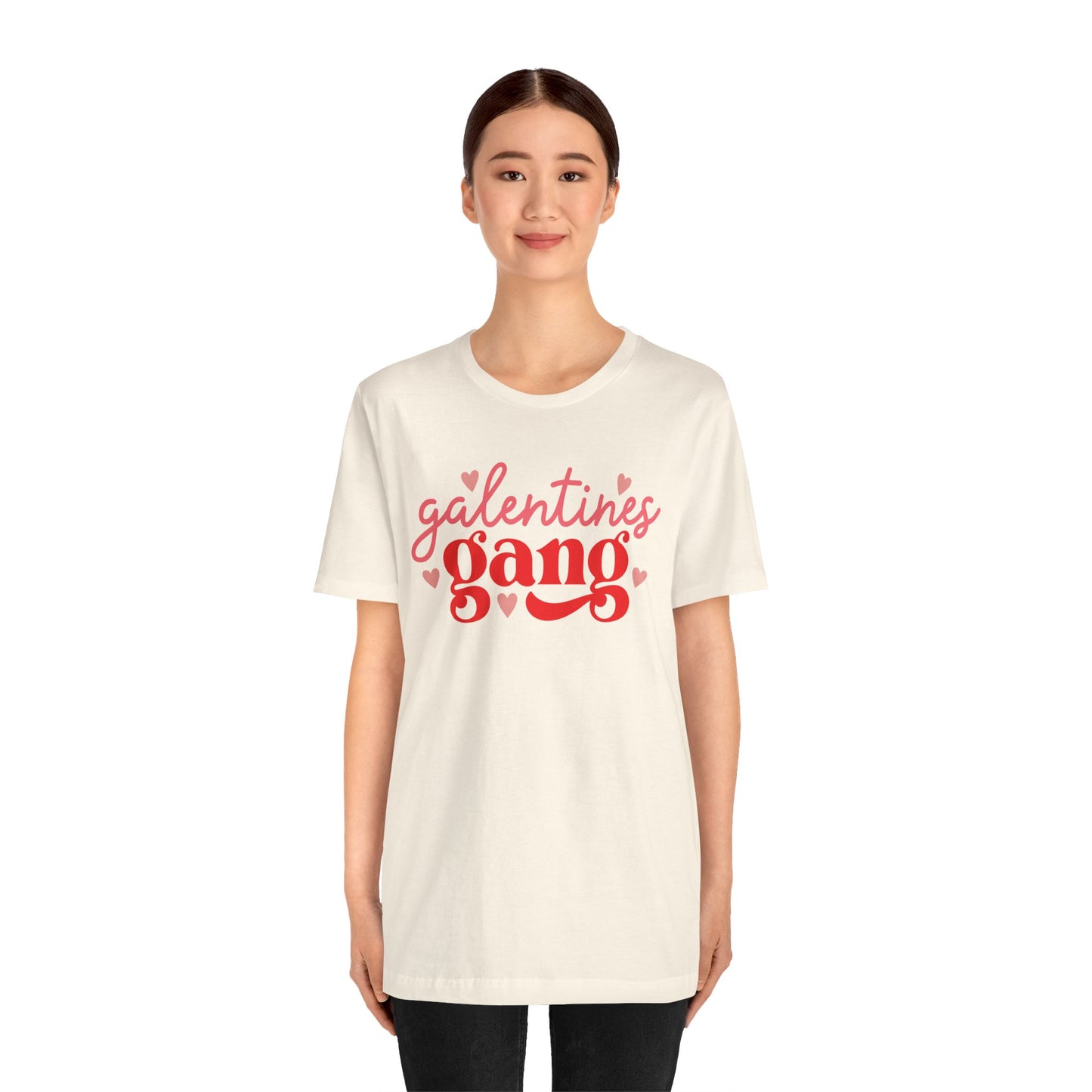Valentine's Day T-shirt,  Galentine's Gang Holiday Shirt, Girlfriends Sisters Wives Teacher Valentine Day Tee, Women's Holiday T-shirt Tee