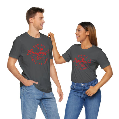 Valentine's Day T-shirt,  Cupid Brewing Co. Holiday Shirt, Brewery Valentine Day Tee, Women's Men's Gender Neutral Holiday T-shirt Tee