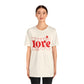 Valentine's Day T-shirt,  Love Heart Valentine's Holiday Shirt, Nurse Teacher Mama Dad Valentine Day Tee, Women's Men's Holiday T-shirt Tee