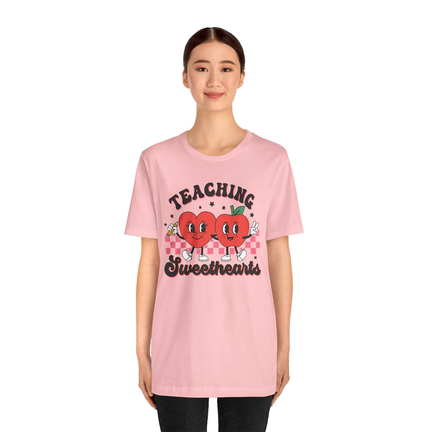 Valentine's Day T-shirt, Teaching Sweethearts Holiday Shirt, Teacher Professor Educator Valentine Day Tee, Women's Men's Holiday T-shirt Tee