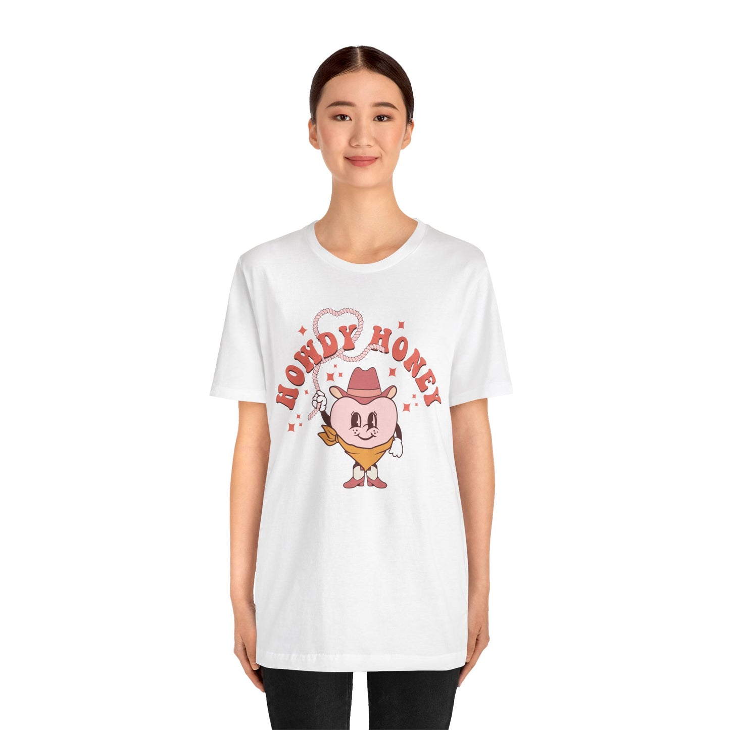Valentine's Day T-shirt, Howdy Honey Cowboy Cowgirl Heart Holiday Shirt, Valentine Day Tee, Women's Men's Gender Neutral Holiday T-shirt Tee