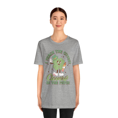 St Patricks Day I Teach The Cutest Clovers In The Patch Shamrock Cotton Tshirt, Everybody Teacher Clover Shamrock Tee Shirt Tshirt