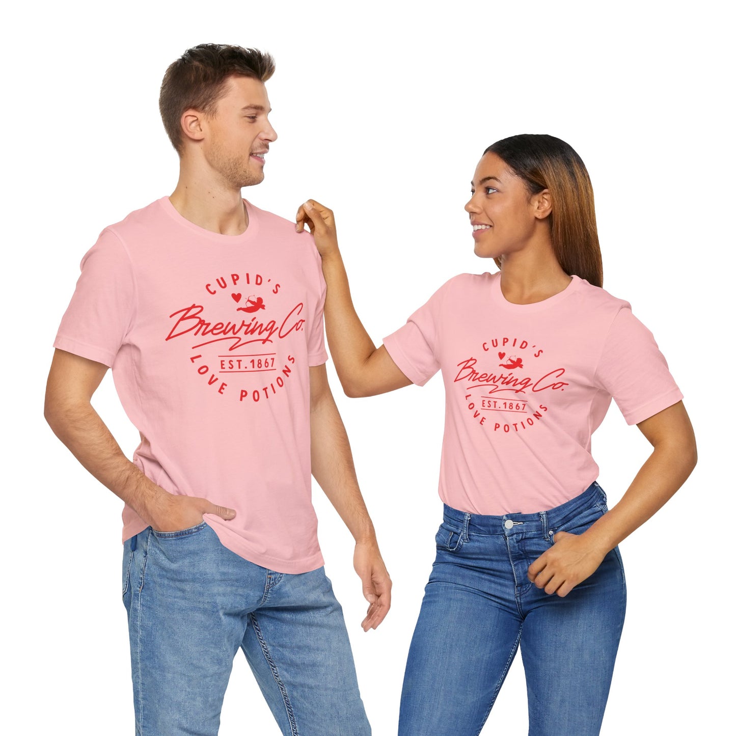 Valentine's Day T-shirt,  Cupid Brewing Co. Holiday Shirt, Brewery Valentine Day Tee, Women's Men's Gender Neutral Holiday T-shirt Tee