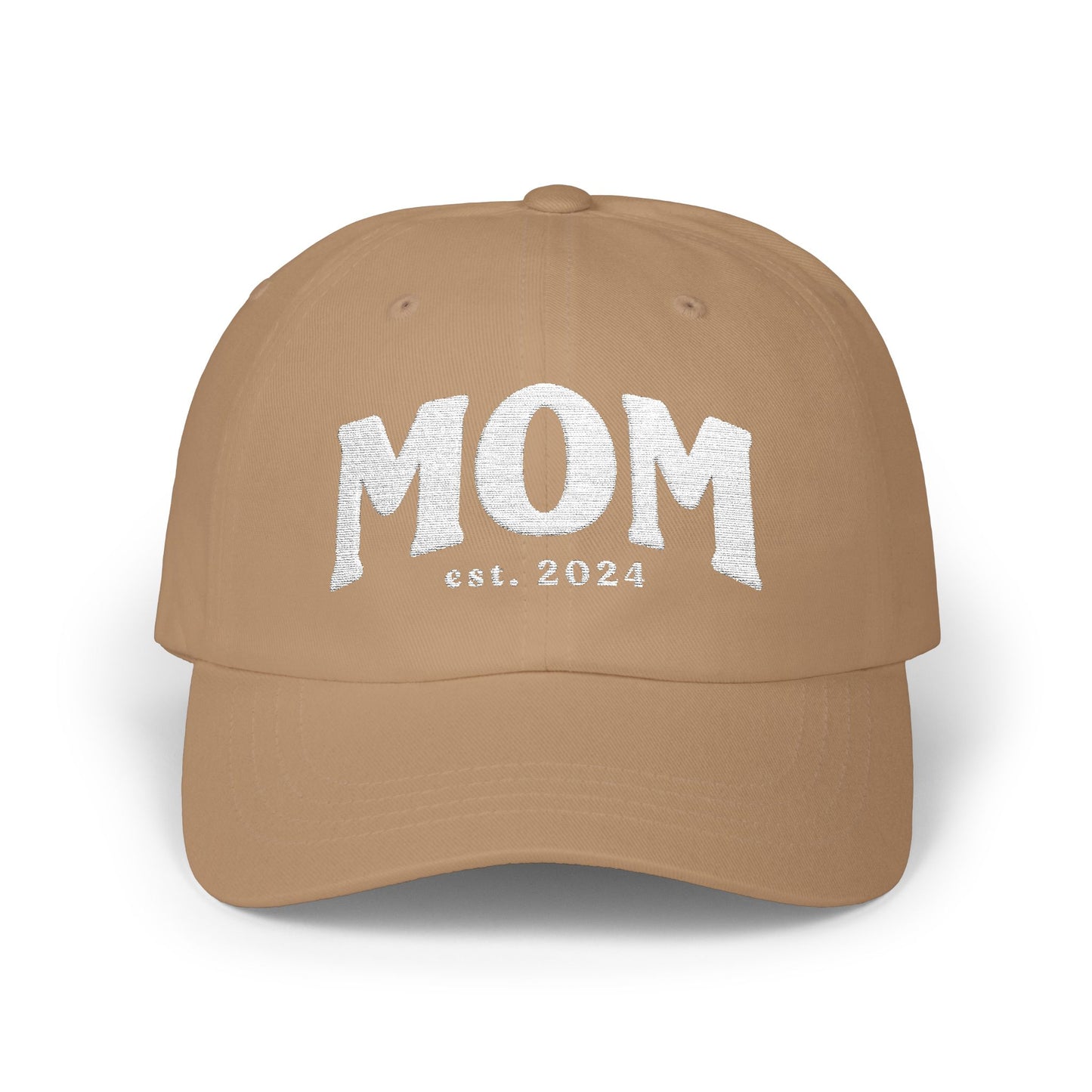 Mom Est. 2025 Classic Baseball Hat, Classic Dad Cap, Custom Gift Idea, Personalized Hat