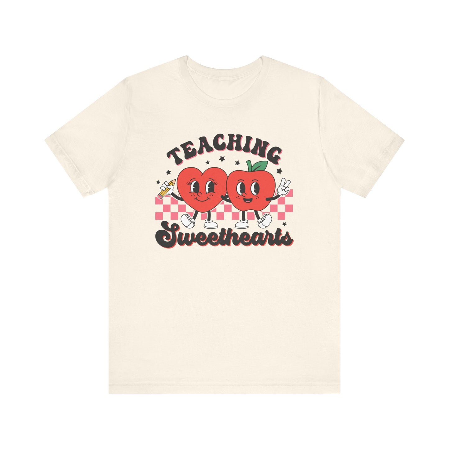 Valentine's Day T-shirt, Teaching Sweethearts Holiday Shirt, Teacher Professor Educator Valentine Day Tee, Women's Men's Holiday T-shirt Tee