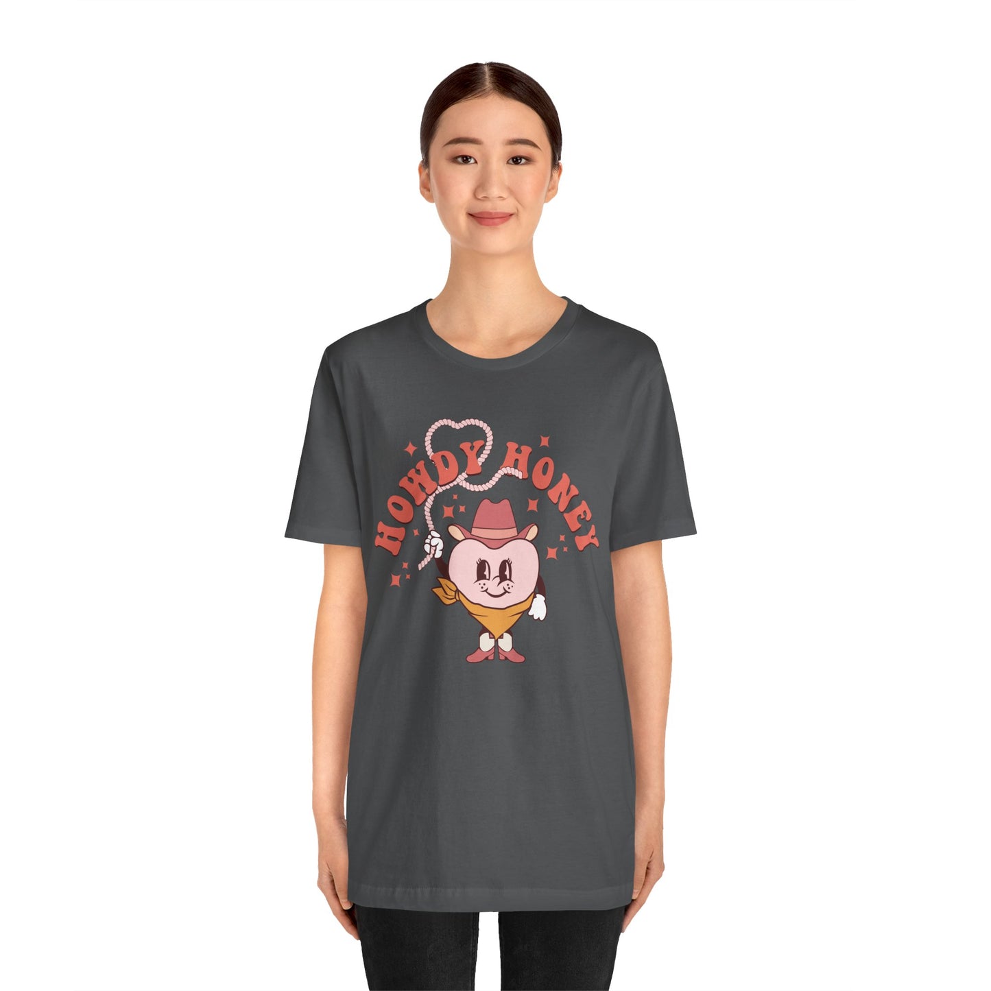 Valentine's Day T-shirt, Howdy Honey Cowboy Cowgirl Heart Holiday Shirt, Valentine Day Tee, Women's Men's Gender Neutral Holiday T-shirt Tee