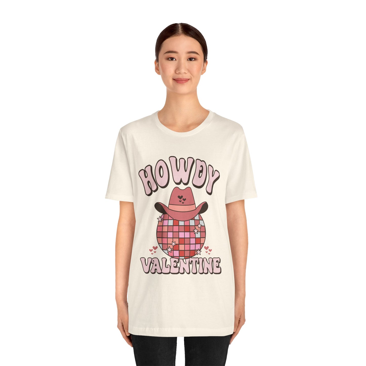 Valentine's Day T-shirt, Howdy Valentine Cowboy Cowgirl Holiday Shirt, Valentine Day Tee, Women's Men's Gender Neutral Holiday T-shirt Tee
