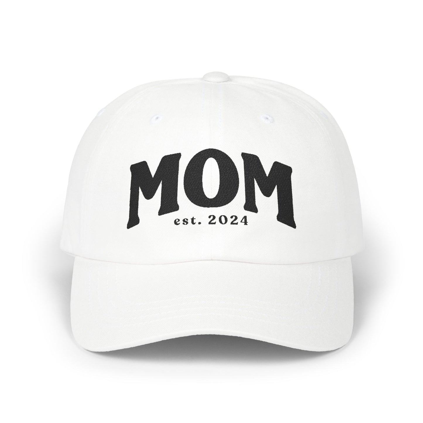 Mom Est. 2025 Classic Baseball Hat, Classic Dad Cap, Custom Gift Idea, Personalized Hat