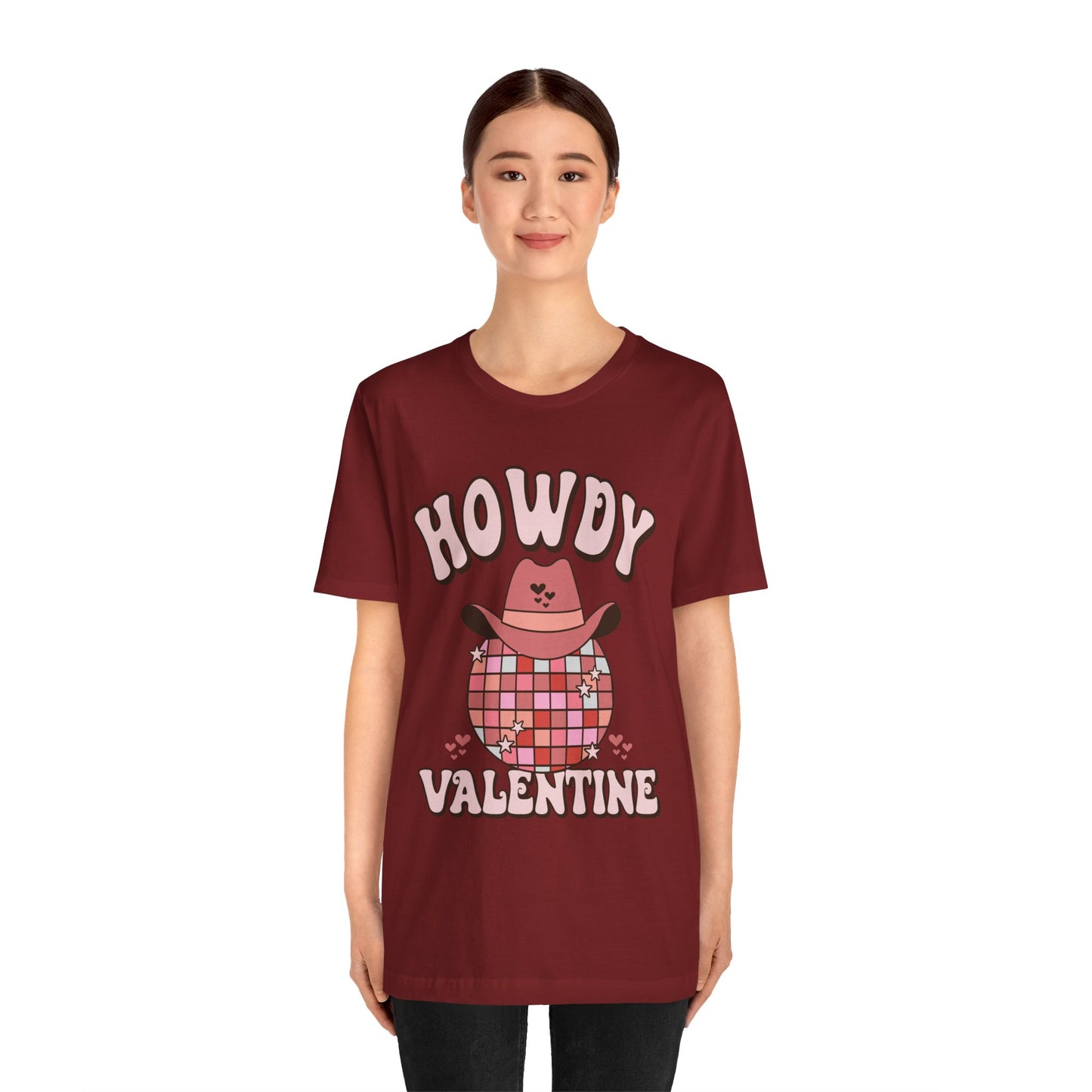 Valentine's Day T-shirt, Howdy Valentine Cowboy Cowgirl Holiday Shirt, Valentine Day Tee, Women's Men's Gender Neutral Holiday T-shirt Tee