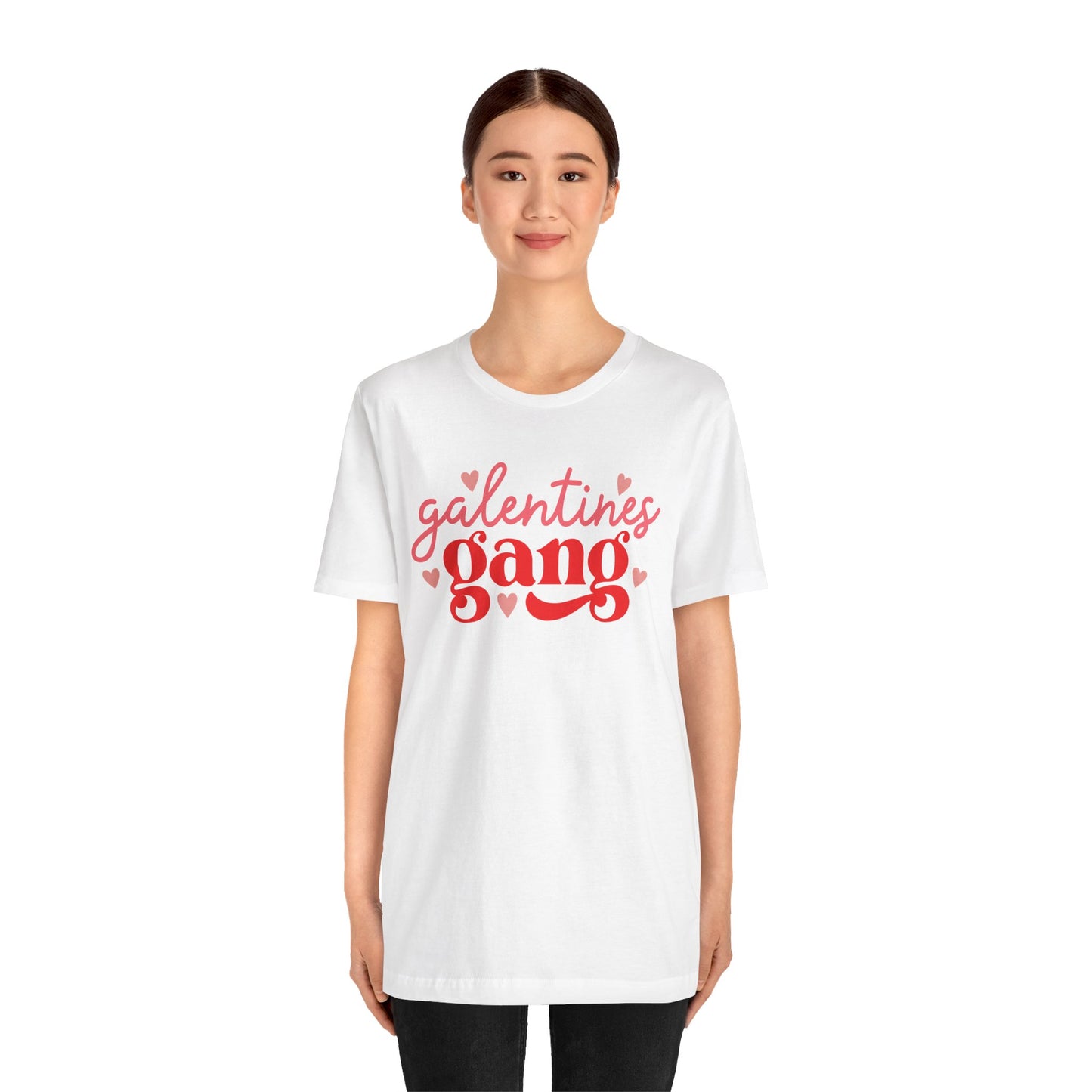 Valentine's Day T-shirt,  Galentine's Gang Holiday Shirt, Girlfriends Sisters Wives Teacher Valentine Day Tee, Women's Holiday T-shirt Tee