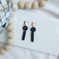 Black Flower Dangle
