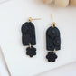 Black Flower Power Dangle