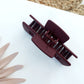Rectangle Cut-Out Matte Hair Clip
