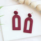 Burgundy Arch Dangle