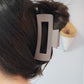 Rectangle Cut-Out Matte Hair Clip